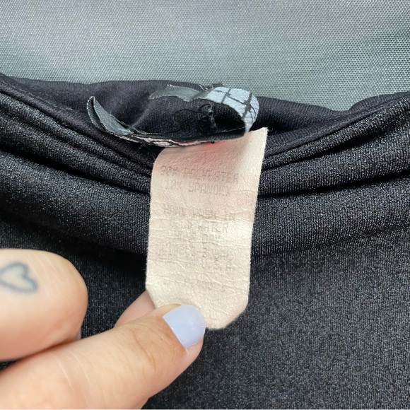 Vintage LE CHATEAU strapless slip dress with rhinestone flower design minimalist - Picture 7 of 16